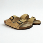 Raven SoftStep Suede Buckle Slides - Image 3