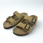 Raven SoftStep Suede Buckle Slides